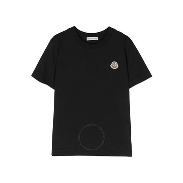 Moncler Kids Logo Patch Short Sleeve T-Shirt