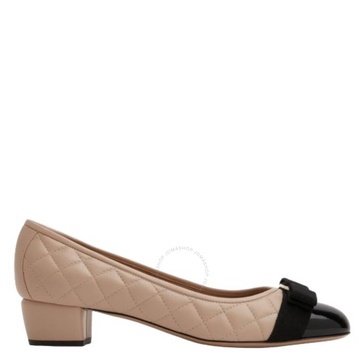 Ferragamo Quilted Vara Bow Pumps