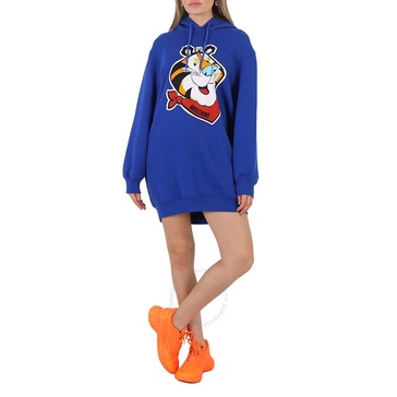 Moschino Blue Capsule Year Of The Tiger Hoodie Dress