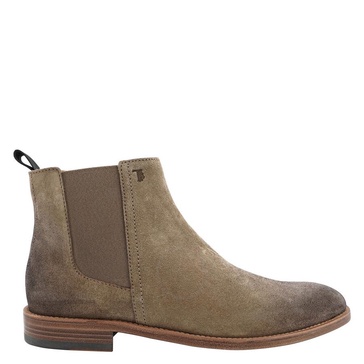 Tods Men's Beige Suede Ankle Boots