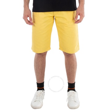 Raf Simons Men's Yellow Denim Skate Shorts