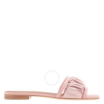 Malone Souliers Ladies Rose Demi Satin Flat Sandals