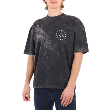 Etudes Bleached Black Spirit Peace Europa Organic Cotton T-Shirt