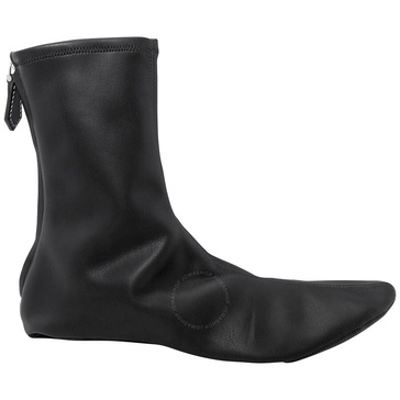 Burberry Ladies Black Mid-calf Leather Boots