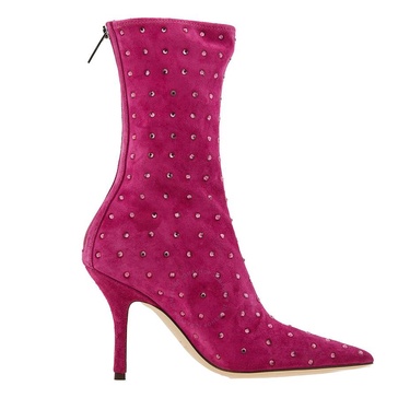 Paris Texas Ladies Pink Ruby Holly Mama Ankle Boots