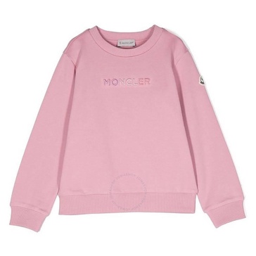 Moncler Kids Embroidered Logo Cotton Sweatshirt