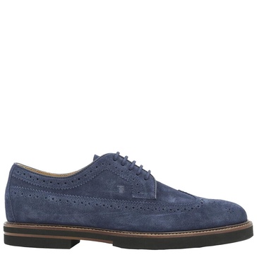 Tods Men's Galaxy Suede Brogue Lace-up Shoes