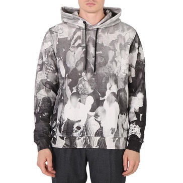 Burberry Men's Rave Print Cotton Hoodie