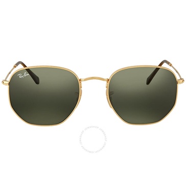 Ray Ban Hexagonal Flat Lenses Green Classic G-15 Unisex Sunglasses RB3548N 001 54