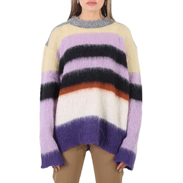 Marc Jacobs Ladies Horizontal-stripe Pattern Long-sleeve Jumper