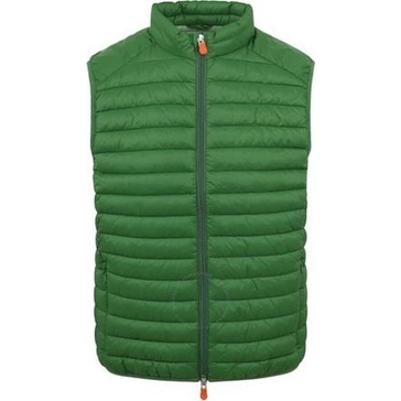 Save The Duck Men's Rainforest Green Adam Icon Padded Vest