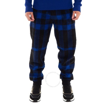 Burberry Deep Royal Blue Dimitri Check Fleece Trouser