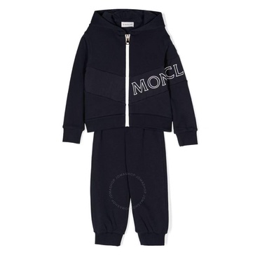 Moncler Kids Logo-Embroidered Cotton Tracksuit Set