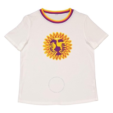 Zimmermann Girls Ivory Clover Sun Tee