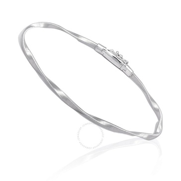 Marco Bicego Marrakech Collection 18K White Gold Twisted Stackable Bangle