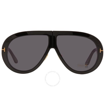 Tom Ford Troy Smoke Pilot Unisex Sunglasses FT0836 01A 61