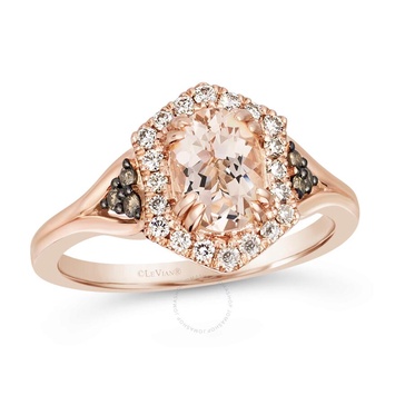 Le Vian  Peach Morganite Ring set in 14K Strawberry Gold