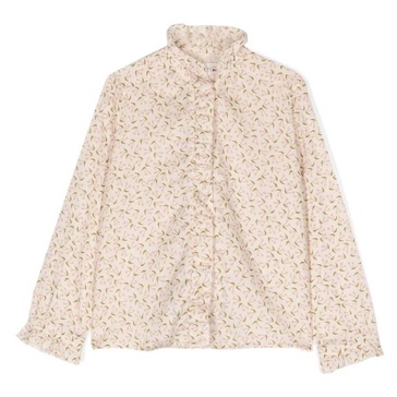 Bonpoint Kids Cherry Pattern Cotton Blouse