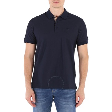 Burberry Men's Monogram Motif Cotton Pique Short-sleeve Polo Shirt