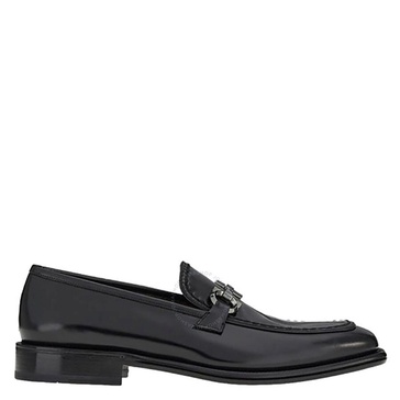 Salvatore Ferragamo Men's Gancini Ornament Moccasin In Black