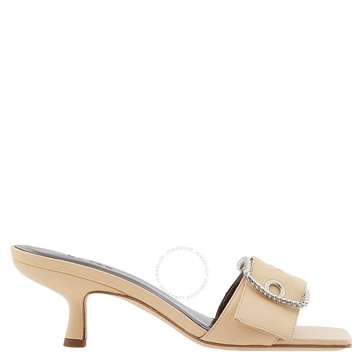 By Far Ladies Davina Sable Nappa Leather Sandals