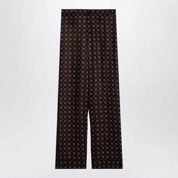 MOSCHINO COUTURE Elegant Silk Print Trousers for Women