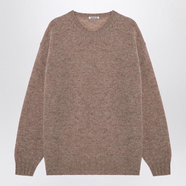 Auralee Beige Wool And Cashmere Jumper Men