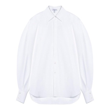 Alaia White Shirt With Balloon Sleeves Women