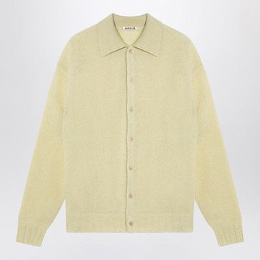 Auralee Light Yellow Shirt Cardigan Men