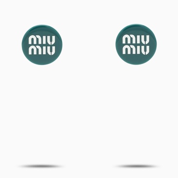 Miu Miu Lagoon/White Lobe Earrings Women