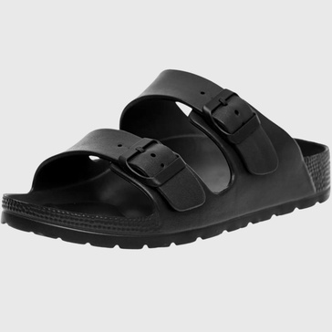 Men's Double Strap EVA Slide Sandals Sole Flat Casual Comfort Shoes