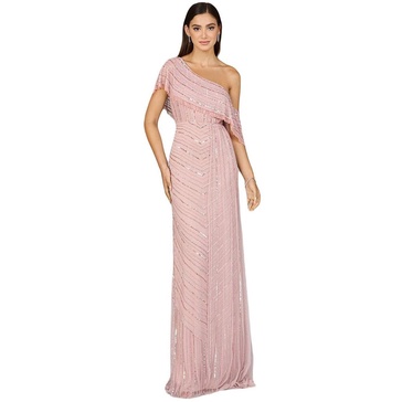 Women's Off Shoulder Sheath Beaded Gown