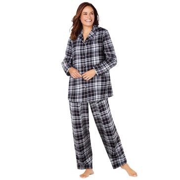 Plus Size Classic Flannel Pajama Set