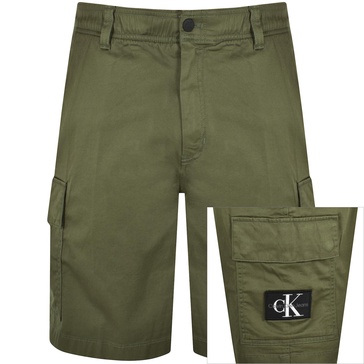 Calvin Klein Jeans cargo shorts in olive green