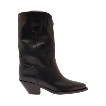 ISABEL MARANT Elegant Pointed-Toe Leather Ankle Boots