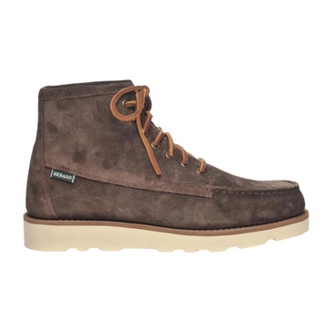 Brown Suede Mid-Top Shoes