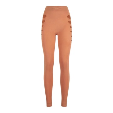 Rose Gold Leggings with Leg Detail