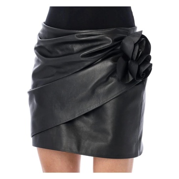 Black Leather Mini Skirt