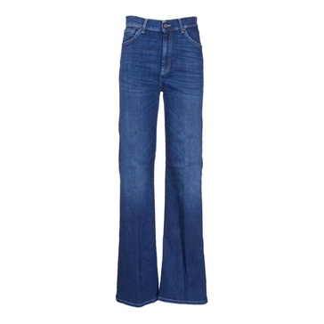 Dark Blue Denim Mustache Trousers