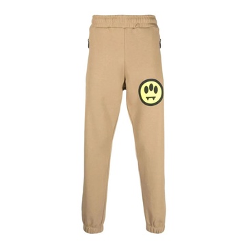 Cotton Sweatpants with Logo Print and Reflective Tag