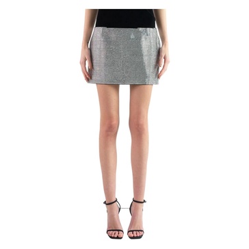 Silver Shine Mini Skirt