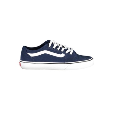 Blue Sneaker with Laces and Logo