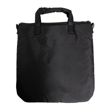 Black Padded Top Handle Shoulder Bag