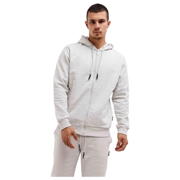 Mens Gray Hooded Tracksuit