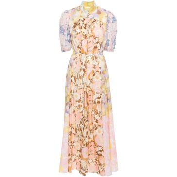 Pop floral cotton maxi dress