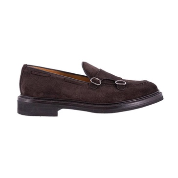 Double Buckle Suede Loafer