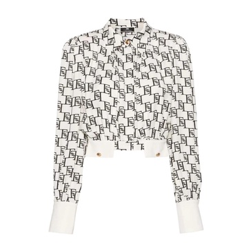 Logo Print Georgette Shirt