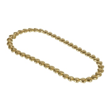 Golden Heart Choker Necklace