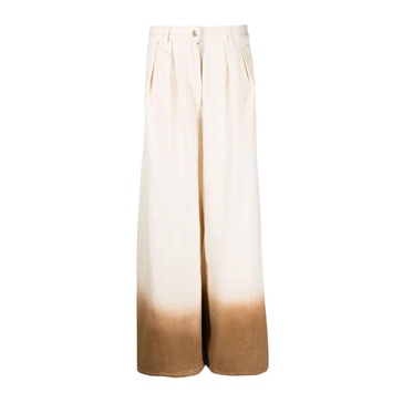 White High-Rise Wide Leg Jeans