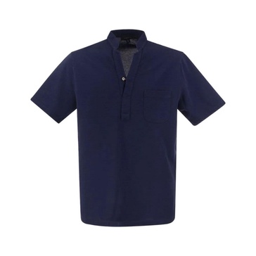 FISH TAIL SHORT - Cotton piquè short sleeve polo